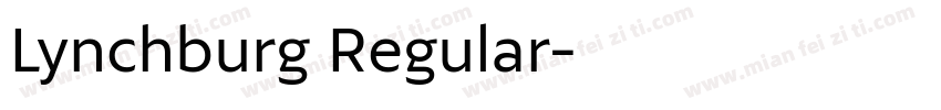 Lynchburg Regular字体转换